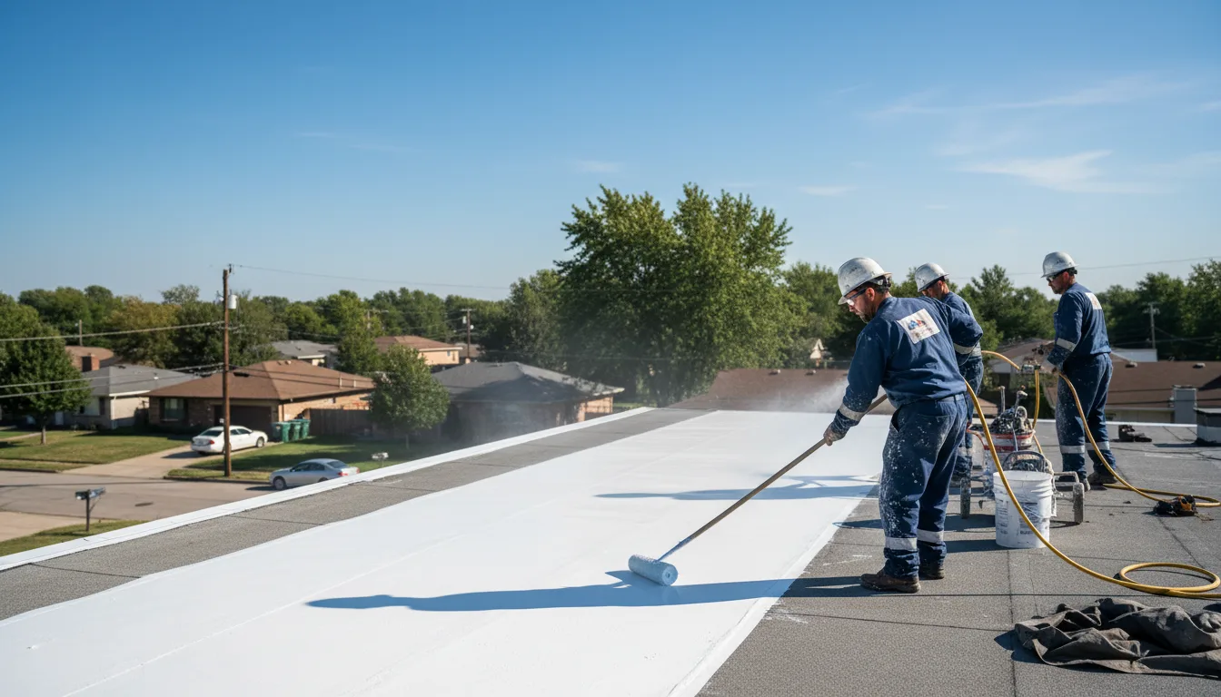 Commercial roof coating in Vandalia, MO near me